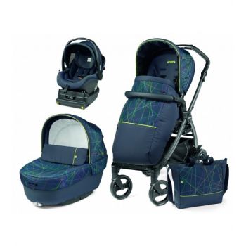 Carucior 3 in 1 Book Plus Modular baza i-Size inclusa New Life Peg Perego