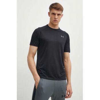 Under Armour tricou de antrenament Tech 2.0 culoarea negru, neted 1326413-191