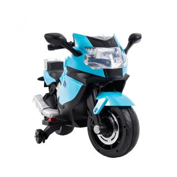 Motocicleta electrica cu scaun de piele Nichiduta Racing Blue de firma originala