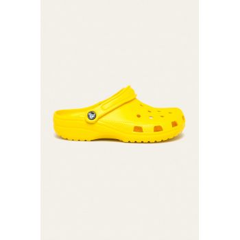 Crocs papuci Classic culoarea galben 207431 de firma originali