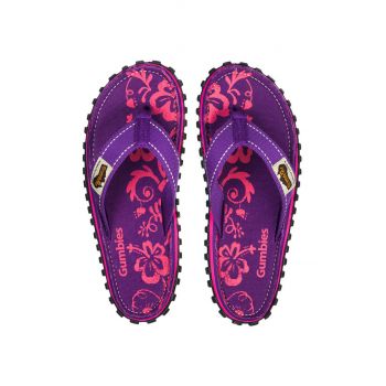 Gumbies - Slapi Islander Purple Hibiscu ieftini