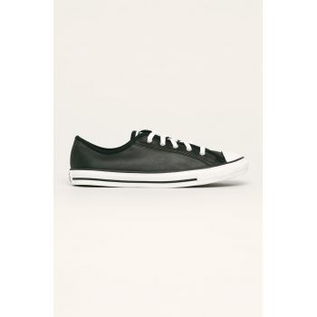 Converse teniși de piele C564985 femei, culoarea negru C564985-BLACK ieftini