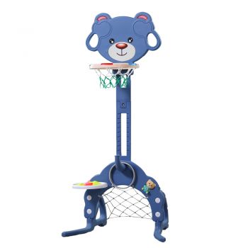 Cos de baschet multifunctional 3 in 1 Bear Blue