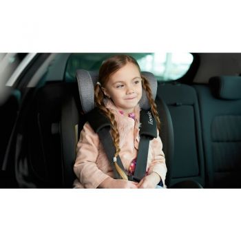 Scaun auto Bastiaan RWF cu protectie laterala rotativ 360 grade cu isofix 0-36 kg Stone