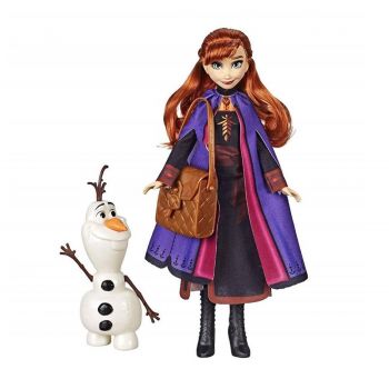 Frozen II Storytelling Anna Fashion Doll with Olaf