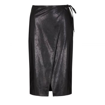 FAUX LEATHER WALLET SKIRT 36