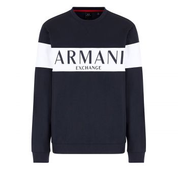 Crew neck sweatshirt with logo lettering S