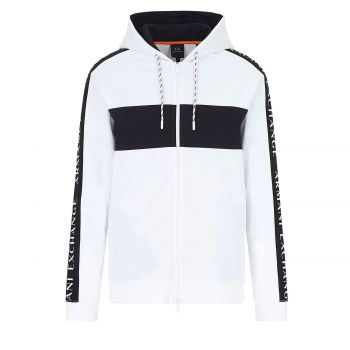 Hooded sweatshirt with logo tape m