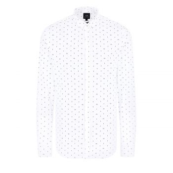 Patterned, slim-fit shirt m