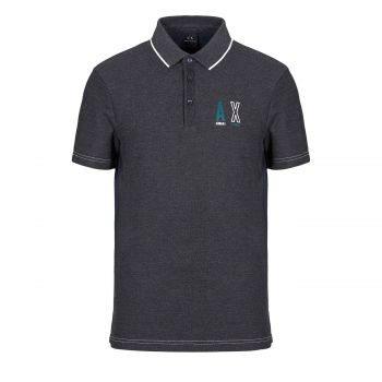TWO-TONED REGULAR-FIT POLO SHIRT S