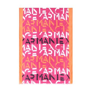 Scarf with logo lettering