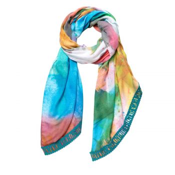 Watercolour effect foulard ieftin
