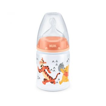 Biberon Nuk First Choice 150 ml tetina silicon Disney orange 0-6 luni ieftin