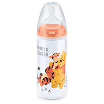 Biberon Nuk First Choice 300 ml tetina silicon Disney orange 0-6 luni