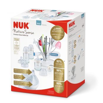 Set Nuk Premium Nature Sense biberoane sticla