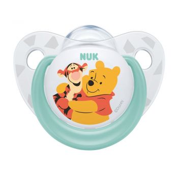 Suzeta Nuk Disney Winnie silicon M2 vernil 6-18 luni