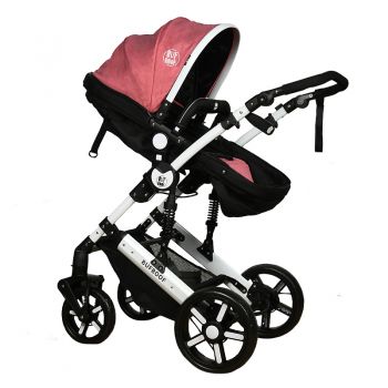 Carucior 2 in 1 reversibil X-2 Plus Buf Boof Rosu deschis 0-36 luni ieftin