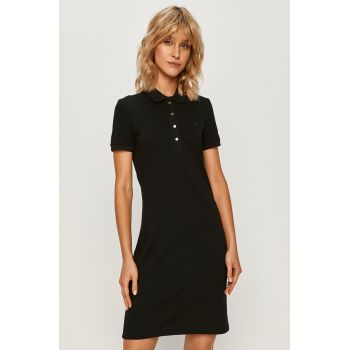 Lacoste rochie culoarea negru, mini, model drept EF5473-001 de firma originala