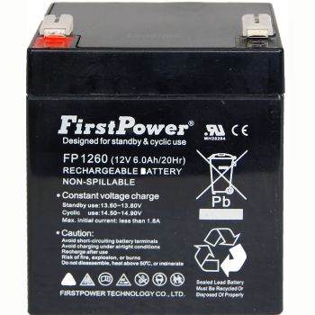 Acumulator vehicule copii 12V 6Ah First power Acumulator vehicule copii 12V 6Ah First power