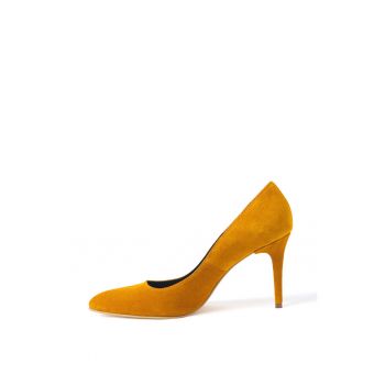 Pantofi stiletto de piele intoarsa Pantofi stiletto de piele intoarsa