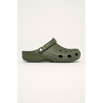 Crocs papuci Classic bărbați, culoarea verde, 10001