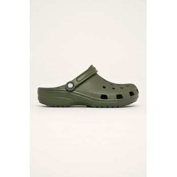 Crocs papuci Classic bărbați, culoarea verde 10001 de firma originali