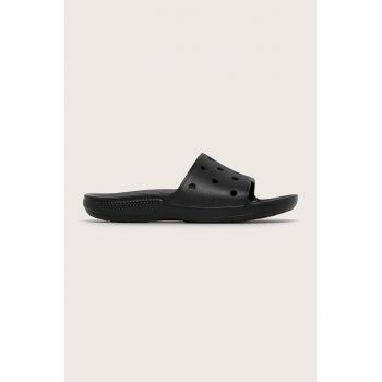 Crocs papuci Classic Slide bărbați, culoarea negru 206121 ieftini