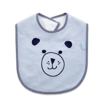 Baveta din bumbac BabyJem Cute animals Blue