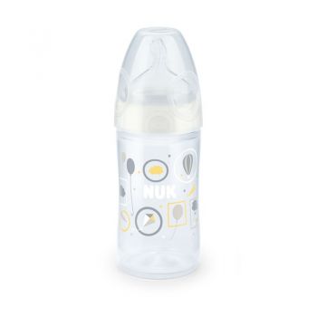 Biberon Nuk New Classic 150 Ml Tetina Silicon 0-6 luni Alb ieftin