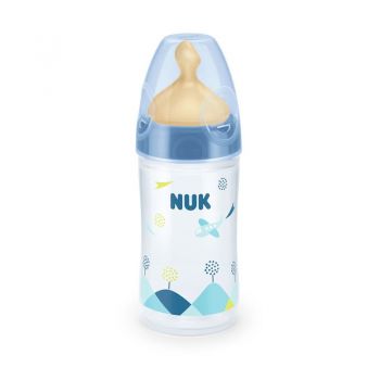 Biberon Nuk New Classic 150ml Tetina Latex 0-6 luni Bleu