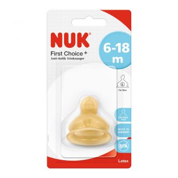 Tetina Nuk First Choice plus latex L2 6 luni+