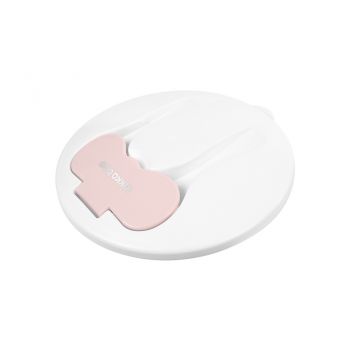 Castron multifunctional cu ventuza si tacamuri incluse 4in1 KikkaBoo Bowl Pink