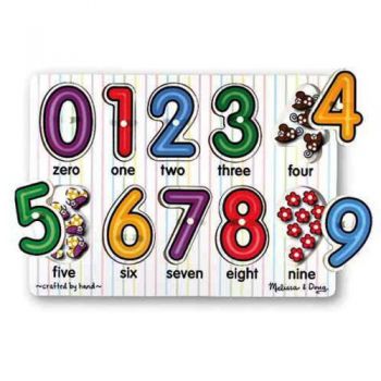 Puzzle din Lemn Melissa & Doug Cifre