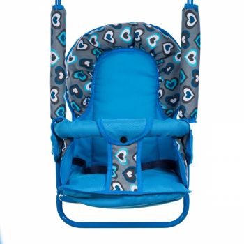 Leagan pentru copii Top Kids pentru interior si exterior Blue Hearts la reducere