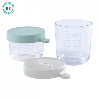 Set 2 recipiente sticla 150250 ml verde