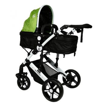 Carucior 2 in 1 reversibil Buf Boof 0-36 luni X2 Green la reducere