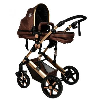 Carucior 2 in 1 reversibil X-2 0-36 luni Buf Boof Chocolate Gold de firma original