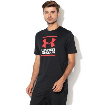 Tricou cu imprimeu logo pentru fitness GL Foundation