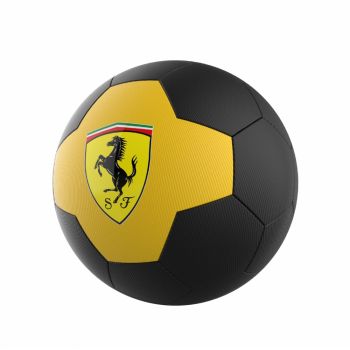Minge de fotbal Ferrari marimea 5 galben negru ieftina