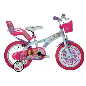 Bicicleta Dino Bikes pentru fetite Barbie 16 inch la reducere