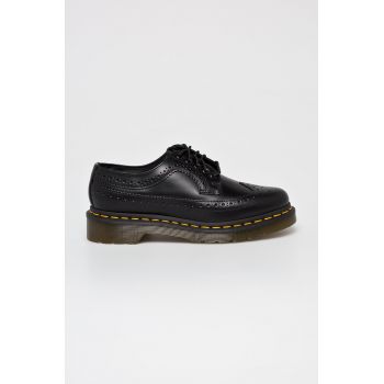 Dr. Martens pantofi 3989 femei, culoarea negru, cu toc plat 22210001.3989-Black de firma originali