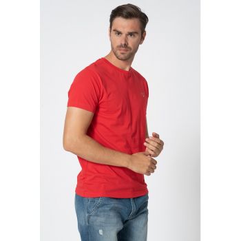 Tricou regular fit cu logo brodat Original la reducere