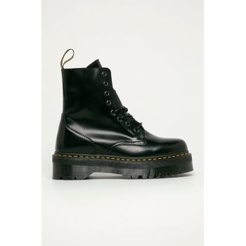 Dr. Martens bocanci de piele DM15265001 Jadon bărbați, culoarea negru