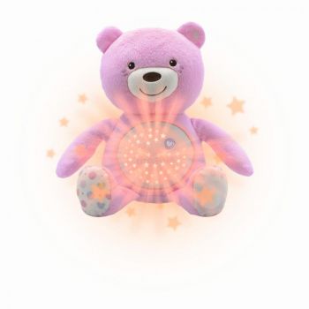 Jucarie cu proiectie Chicco Ursuletul bebelus roz 0luni+ ieftin