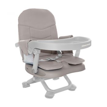 Inaltator de masa pentru copii KikkaBoo cu pliere compacta,sezut moale si inaltime reglabila in 4 pozitii Booster Seat Pappo Beige 2020