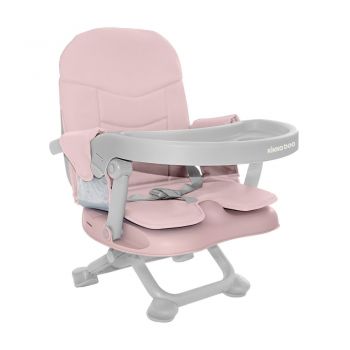 Inaltator de masa pentru copii KikkaBoo cu pliere compacta,sezut moale si inaltime reglabila in 4 pozitii Booster Seat Pappo Pink 2020