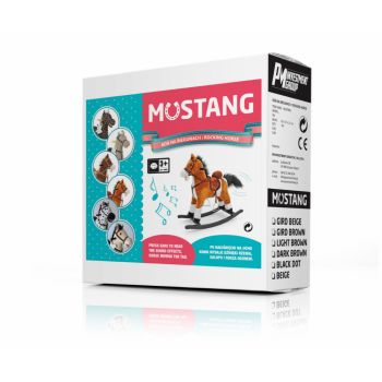 Calut Balansoar cu sunete si miscare Mustang Dark Brown