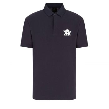 Printed polo shirt M