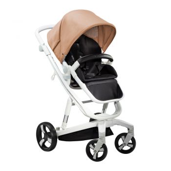 Carucior Bebumi Space Eco 2 in 1 Gold cadru alb