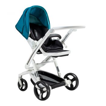 Carucior Bebumi Space Eco 2 in 1 Green cadru alb la reducere